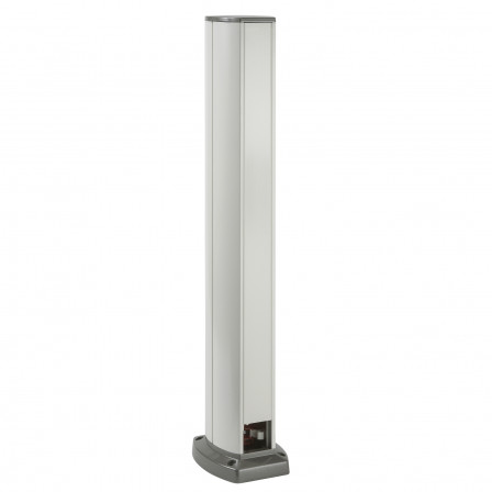 OptiLine 45 - colonnette aluminium laqué blanc polaire - 2 faces - 0,7 m