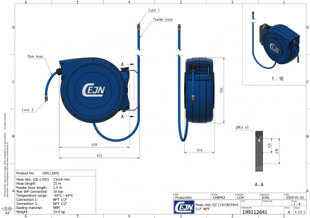 Enrouleurs CEJN SafetyReel G2