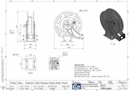 Enrouleurs de tuyaux OpenReel SS