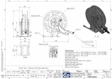 Enrouleurs de tuyaux OpenReel SS