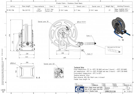 Enrouleurs de tuyaux OpenReel SS