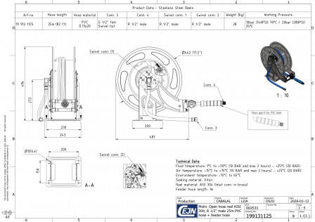 Enrouleurs de tuyaux OpenReel SS