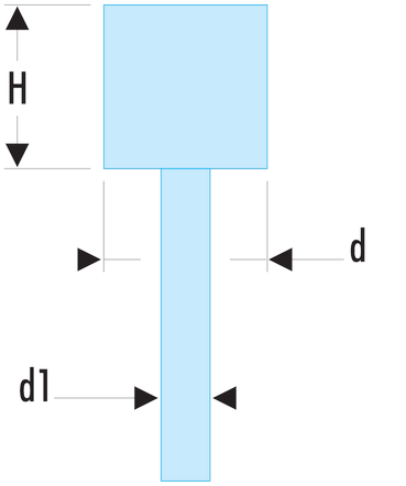 Meules sur tige 6 mm