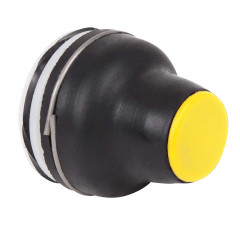 Harmony XACB - tête capuchonnée pour bouton-poussoir - jaune - 4mm, -25..+70°C