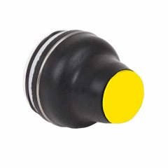 Harmony XACB - tête capuchonnée pour bouton-poussoir - jaune - 16mm, -25..+70°C