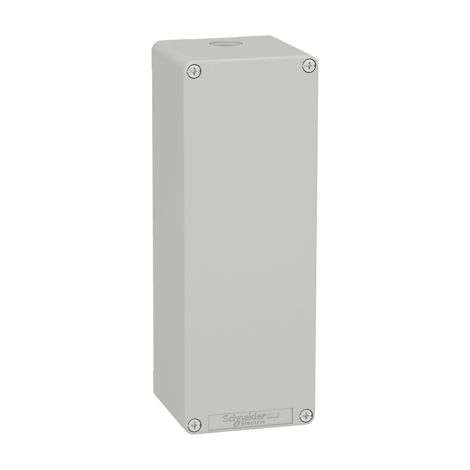 Boite métal vide grise - M25 x1 - non percée - 80x220x77 mm
