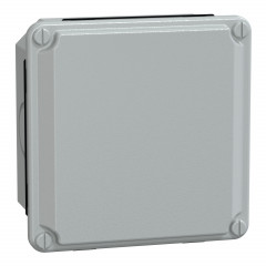 Spacial - boîte acier - couvercle bas - avec prédécoupage - 105x105x49mm