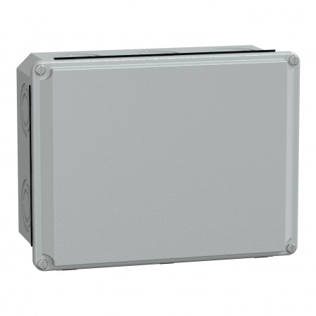 Spacial - boîte acier - couvercle bas - avec prédécoupage - 206x156x83mm