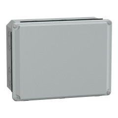 Spacial - boîte acier - couvercle bas - avec prédécoupage - 206x156x83mm