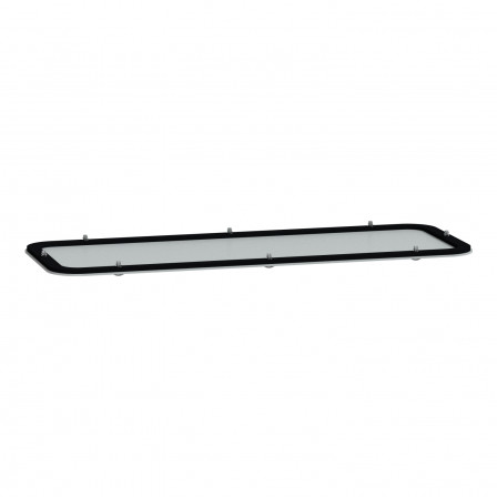 Spacial - plaque passe-câbles - pleine - pour coffret S3D - acier - 345x130mm