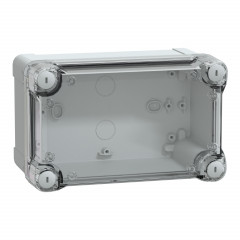 Thalassa - boîte industrielle - couvercle haut transparent - 192x121x105mm - PC