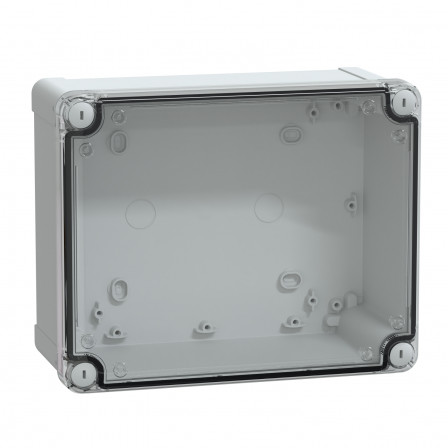 Thalassa - boîte industrielle - couvercle haut transparent - 241x192x105mm - PC