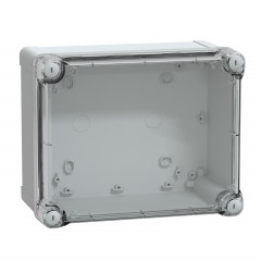 Thalassa - boîte industrielle - couvercle haut transparent - 241x192x128mm - PC