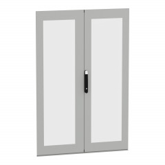 Spacial - double porte vitrée pour cellule SFN & armoire SM - H=1800xL=600mm