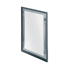Spacial - porte vitrée de coffret inox S3X - H=1000xL=800mm avec fermeture