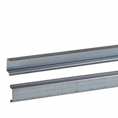 Spacial - rail DIN symétrique type B - perforé - 35x7,5mm - L2000mm