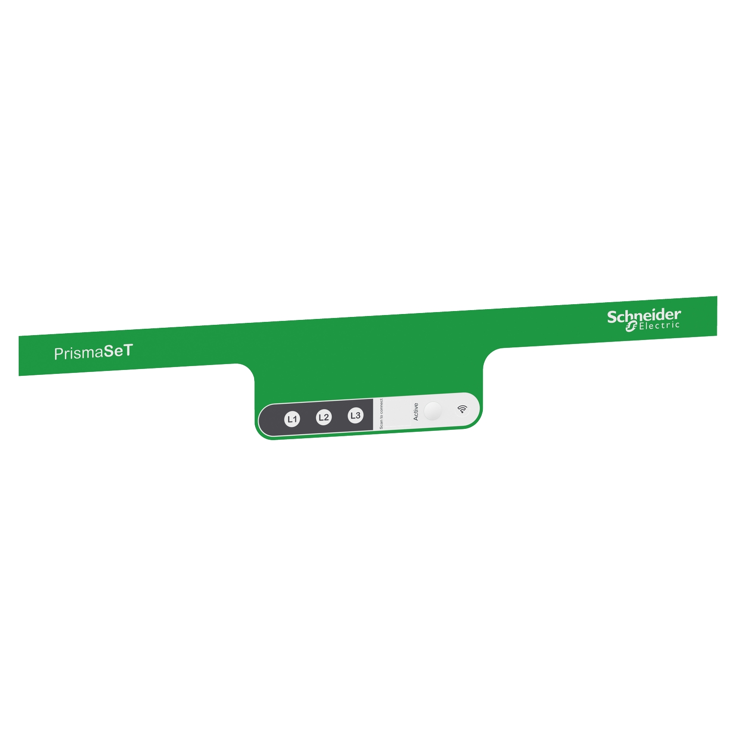 PrismaSet HD - Bandeau vert Signature Schneider pour ral 7035 - largeur 700