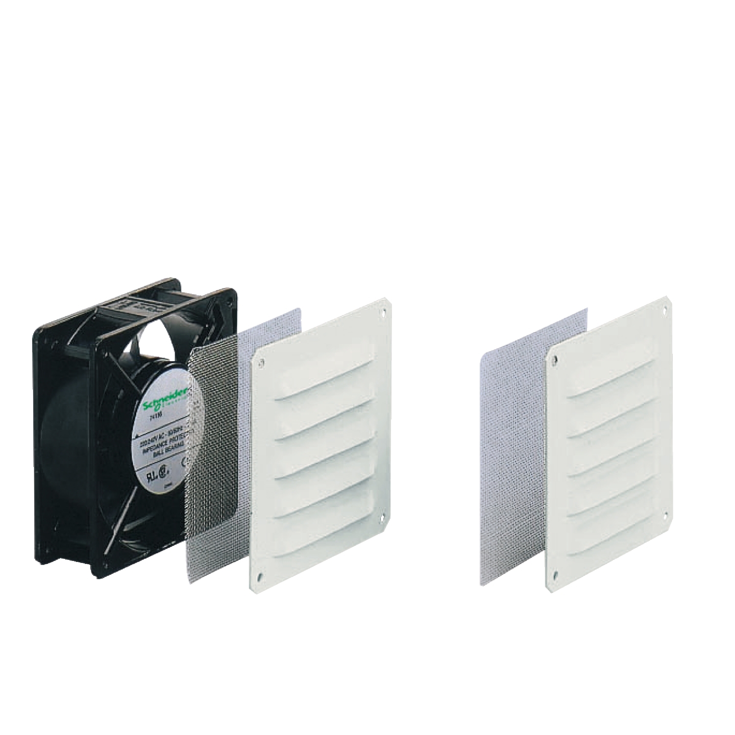 ClimaSys CV - ventilateur - 54m3/h - 230V - avec 2 grilles et 2 filtres