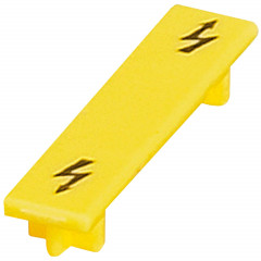Capot avertissement - pour bornes vise 4mm² - jaune