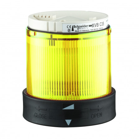 Harmony XVB - élément lumin. Ø70 - DEL - fixe avec diffuseur - 24VACDC - jaune