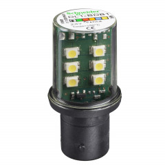 Harmony - lampe de signalisation LED - blanc - BA 15d - 24V