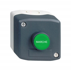 Harmony XAL - boite 1 bouton poussoir affleurant vert Ø22 marqu 'MARCHE' - 1F
