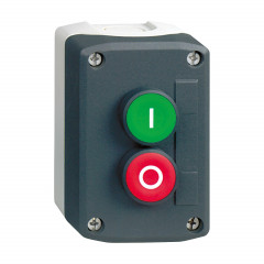 Harmony boite - 2 boutons poussoirs Ø22 - vert /rouge dépassant