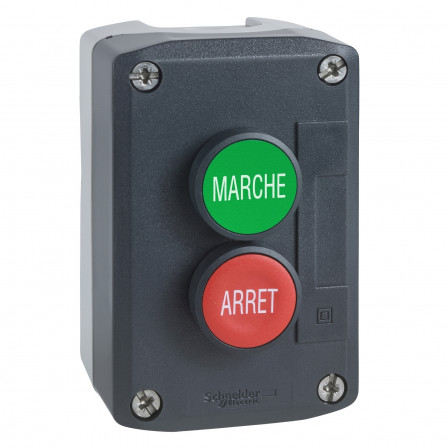 Harmony boite - 2 boutons poussoirs Ø22 - vert /rouge