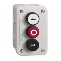 Harmony XALE - boîte à boutons - BP blanc 1O/F + BP rouge 1O/F + BP noir 1O/F