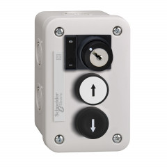 Harmony XALE - boîte à boutons - BP blanc 1F + BP noir 1F + sélecteur 2 pos. 1F