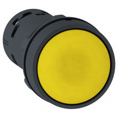 Harmony bouton-poussoir affleurant - Ø22 - jaune - 1F