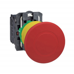 Harmony - bouton poussoir arrêt d'urgence XB5 - Ø 22mm - rouge - pousser/tirer