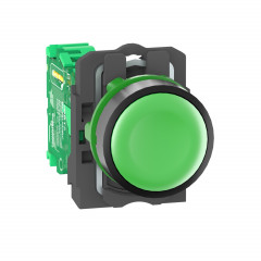 Harmony émetteur sans pile & sans fil avec tête plastique Ø22 mm capsule verte