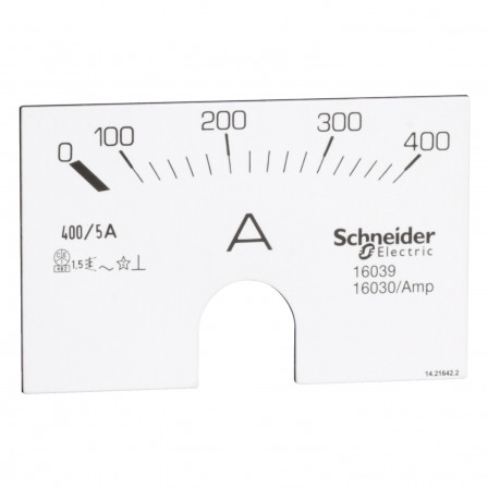 PowerLogic - cadran 0 à 400 A pour ampèremètre analogique modulaire