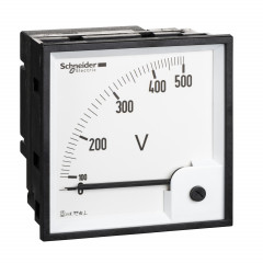 PowerLogic - voltmètre analogique - encastré - 96x96mm - 0 à 500 V