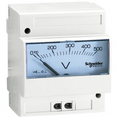 PowerLogic - Voltmètre analogique - modulaire - 0 à 500V