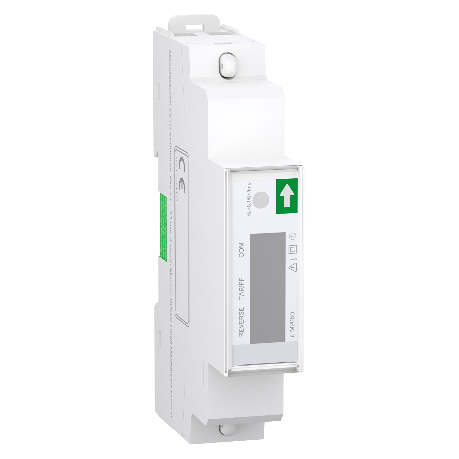 Acti9 iEM - compteur d'energie mono - 230V - 45A - afficheur Modbus