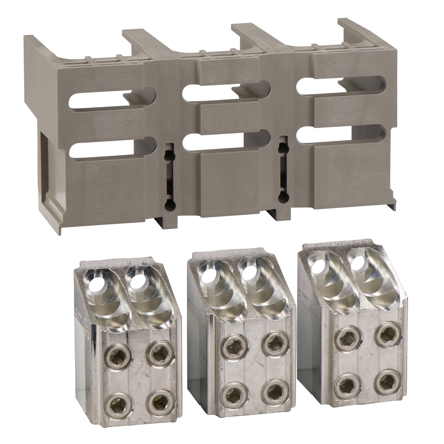 ComPacT NS - bornes + cahce-bornes pour 4 câbles 240mm² - 3P - pour NS630-1600 F