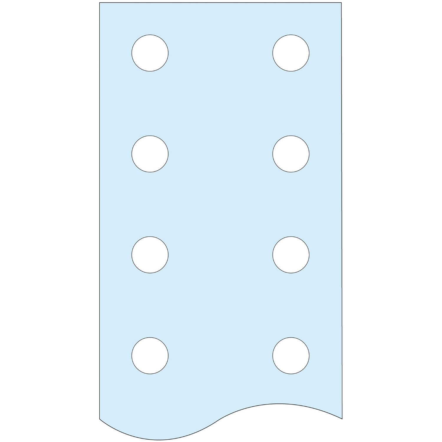 Linergy BS - Barre pour JdB vertical - plate perforée - L= 1675mm ...
