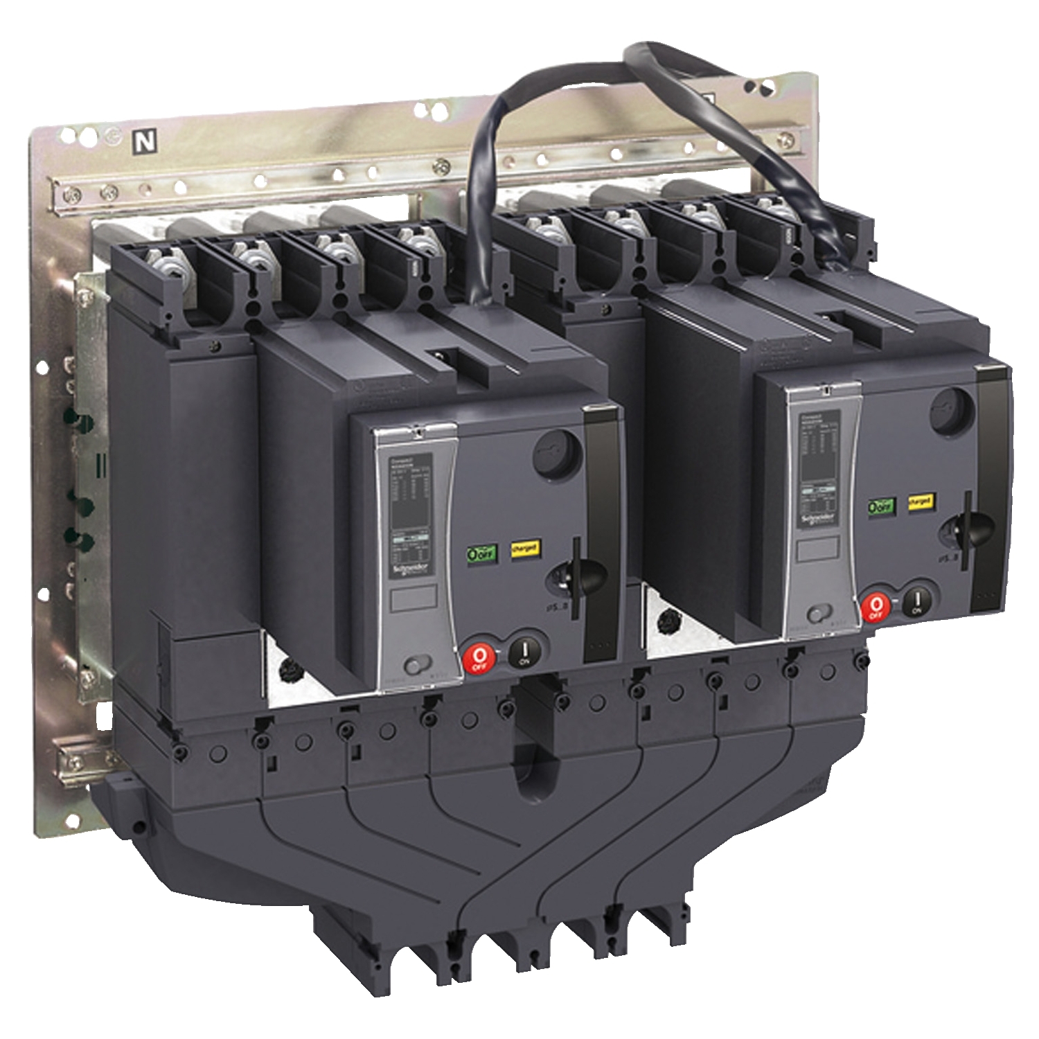 ComPacT NSX630 -  jeu de barres de couplage aval pour inverseur de source - 3P