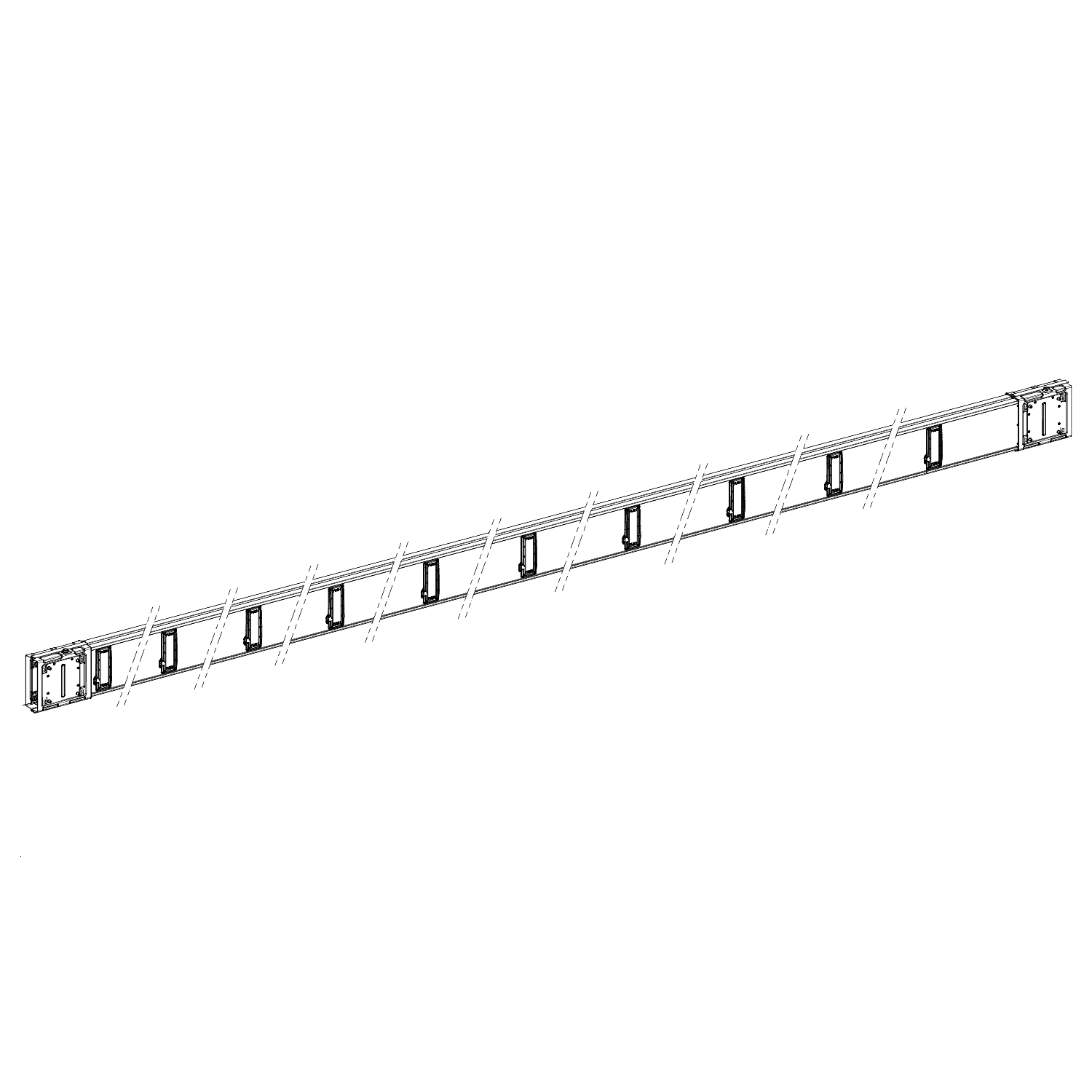 Canalis KSA - élément droit 100A - 5 m - 3L+N+PE - 20 fenêtres