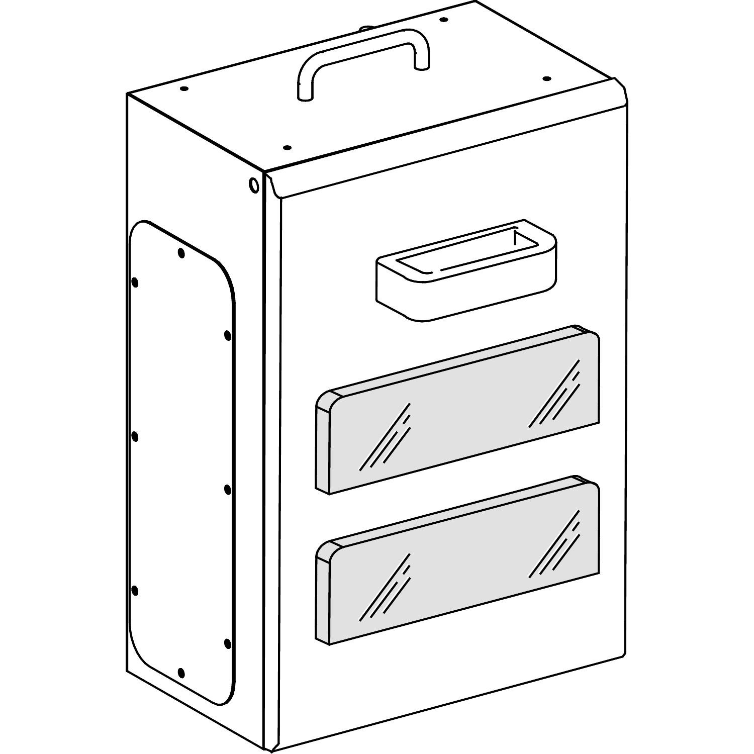 Canalis KSB - coffret de dérivation 160A 24 mod. De 18mm 3L+N+PE