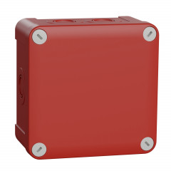 Mureva Box - boîte dérivation 960° rouge -7x20/25 -int 105x105x55 ext 116x116x62
