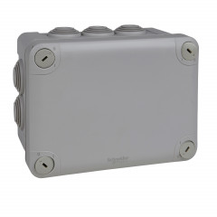 Mureva Box, boite de dérivation IP55 + embouts 150x105x80, gris