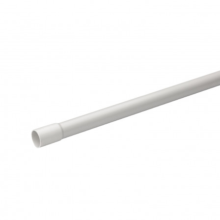 Mureva Tube - conduit rigide tulipé PVC gris - Ø25mm/3m
