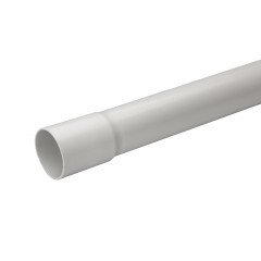 Mureva Tube - conduit rigide tulipé PVC gris - Ø40mm/3m