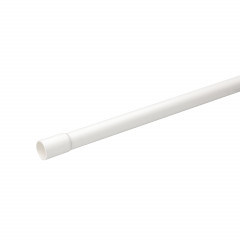Mureva Tube - conduit rigide tulipé PVC blanc - Ø25mm/3m