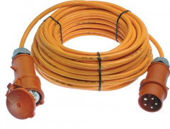 Câble rall. CEE 16A,25m H 07BQ-F5G2,5 orange 400V