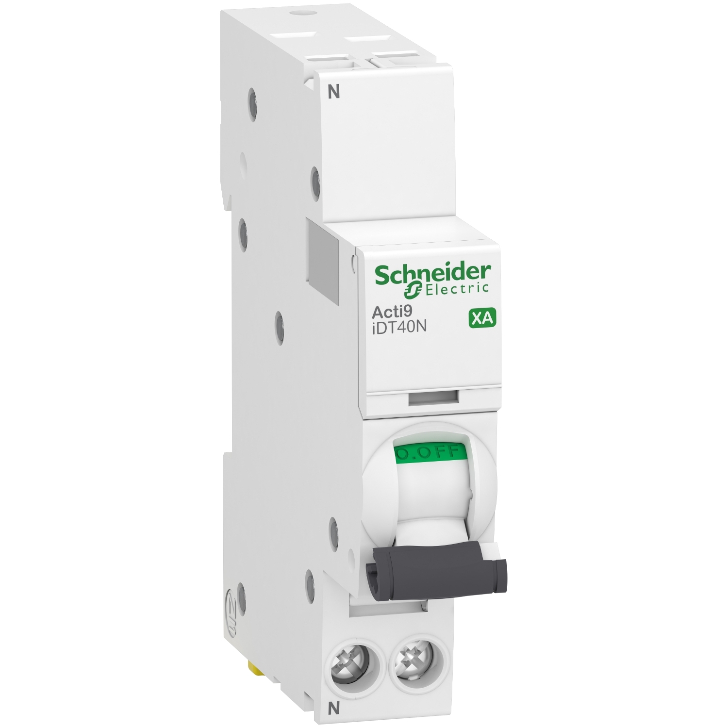 Acti9 iDT40N XA - disjoncteur modulaire - auto/vis 1P+N C 25A 6000A/10kA