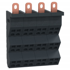 Linergy DP - Répartiteur NSXm 4P - 160A Icc 70kA - connect 4x(4x10mm² + 2x16mm²)